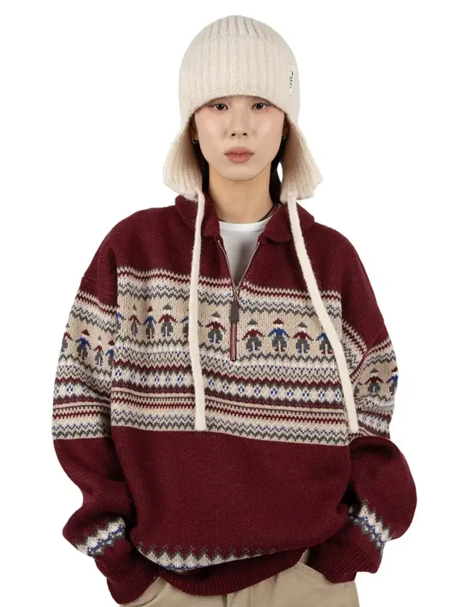 릿킴 FAIRY WOOL-BLEND SWEATER (red)